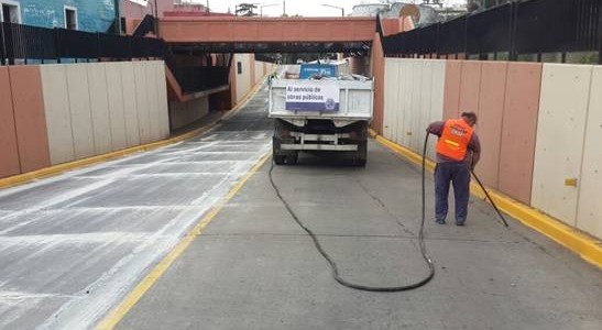 SAN ISIDRO: MEJORARON EL PAVIMENTO DEL TÚNEL DE PRIMERA JUNTA