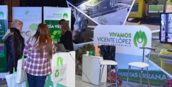 Vicente López estuvo presente en la feria Reciclar 2017
