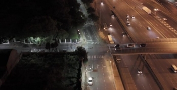 General Paz y Panamericana iluminadas