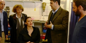 Gabriela Michetti y Jorge Macri recorrieron el Instituto Marini