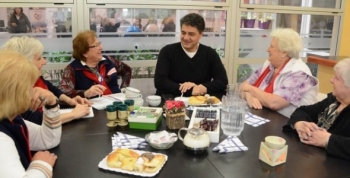 Jorge Macri compartió un desayuno con las voluntarias APOVILO