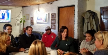 CAROLINA STANLEY VISITÓ A MUJERES DE HACEMOS FUTURO EN SAN FERNANDO