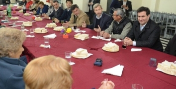 FRIGERIO Y REGAZZONI VISITARON UN CENTRO DE JUBILADOS EN ZONA SUR