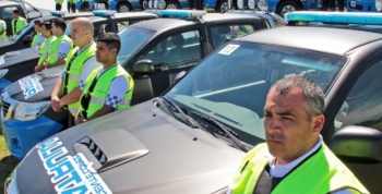 Intenso entrenamiento de la patrulla de Vicente López