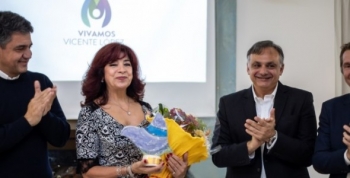 Jorge Macri participó de la entrega de un premio a Silvia Irigaray, presidente de Madres del Dolor