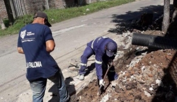 En la Paloma, el municipio realizó nuevos trabajos hidraúlicos 