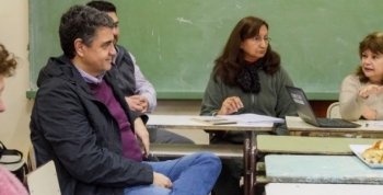 Jorge Macri visitó una escuela y destacó la capacitación docente