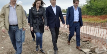 MACRI Y VIDAL VISITAN OBRAS EN SAN FERNANDO