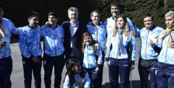 Macri recibió a atletas paralímpicos en Olivos