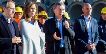 El Presidente visitó las obras del Metrobus de Tres de Febrero
