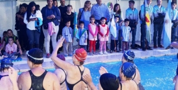 Jorge Macri inauguró la pileta cubierta infantil en el Polideportivo de Villa Adelina