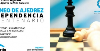 Llega a San Martín el Torneo de Ajedrez del Bicentenario para grandes y chicos