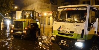 El Municipio de San Fernando dispuso un gran operativo por la sudestada