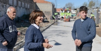 La calle De Marzi del barrio Alvear ya está pavimentada