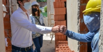 Juan Andreotti recorrió la obra del nuevo Centro de Salud 31 de San Fernando
