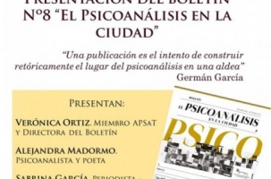 La APSaT presenta la 8va edición de su boletín El Psicoanálisis en la ciudad