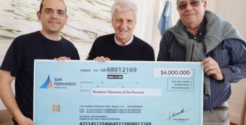 El municipio de San Fernando entregó una nueva ayuda económica a los Bomberos Voluntarios