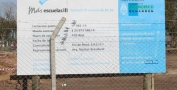 En Castelli denuncian que Macri congeló fondos para la construcción de un colegio secundario