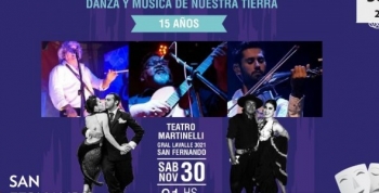 Este sábado, La Clave Folklórica llega al Teatro Martinelli de San Fernando