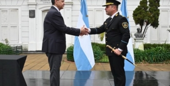 Jorge Macri, en el reconocimiento a policías
