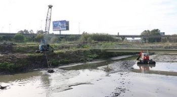 TRABAJOS DE LIMPIEZA EN EL CUENCO DEL BAJO BOULOGNE