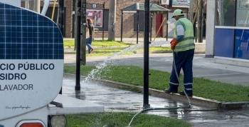 SAN ISIDRO: OPERATIVOS DE DESINFECCIÓN EN LUGARES CLAVES DEL DISTRITO