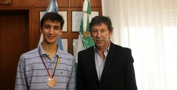 POSSE RECIBIÓ A BRUNO DI SANZO, GANADOR DE LA MEDALLA DE BRONCE EN LA OLIMPIADA INTERNACIONAL DE MA