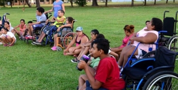 En San Fernando, la Colonia de Discapacidad tuvo un campamento nocturno en el Poli N° 3
