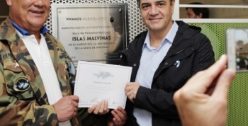 Jorge Macri reconoció a ex combatientes de Malvinas en Vicente López