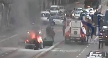 EFICAZ OPERATIVO DE LOS BOMBEROS DE SAN ISIDRO GRACIAS A LAS CÁMARAS DE SEGURIDAD