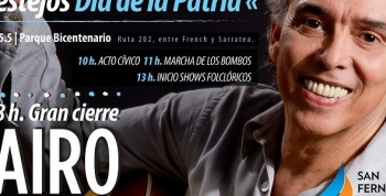 San Fernando celebra el Día de la Patria con un show gratuito de Jairo