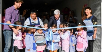 Luis Andreotti inauguró la puesta en valor del Jardín Provincial N° 913