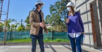 Juan Andreotti recorrió la última etapa de obra del nuevo Centro de Salud 31 de San Fernando
