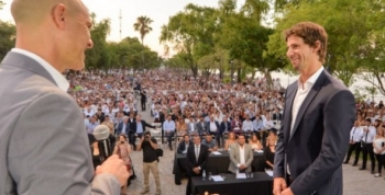 Juró Juan Andreotti en la inauguración de la nueva Costanera Municipal