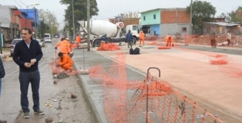 Katopodis recorrió las nuevas obras sobre el Zanjón Suárez Sur en San Martín