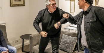 El Presidente recibió en Olivos a los intendentes de Hurlingham y Vicente López