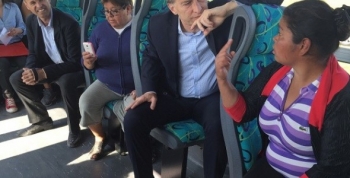 Macri visitó Pilar para recorrer obras en corredores viales del conurbano