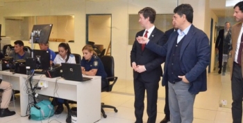 Jorge Macri recorrió junto al embajador canadiense el centro de monitoreo