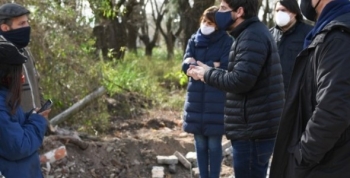 Juan Andreotti supervisó la obra de un nuevo Muelle Público Municipal para vecinos isleños