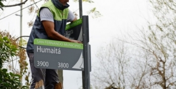 San Fernando sigue colocando nomencladores de calle