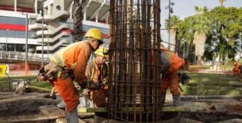 Avanza en Núñez la obra de ampliación y renovación del Puente Labruna 