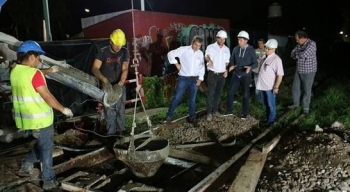 SAN ISIDRO: CON TRABAJOS NOCTURNOS AVANZA LA CONSTRUCCIÓN DEL TÚNEL DE ESPAÑA