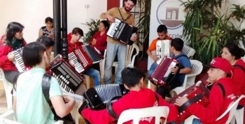 Los chicos de la orquesta Ricardo Carpani de Tigre llevaron su música a Corrientes