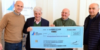 San Fernando hizo entrega de un subsidio a la Parroquia Nuestra Señora de la Guardia