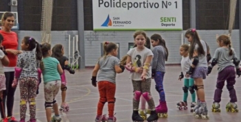 En el Poli N° 1, Patín para chicos con capacidades diferentes 