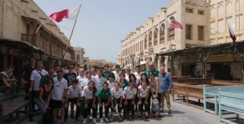 El Equipo Municipal de Fútbol Femenino de Pilar, de escala en Qatar