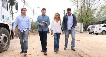 POSSE Y CAMPBELL SUPERVISARON EL AVANCE DE LAS OBRAS EN LA CALLE URUGUAY