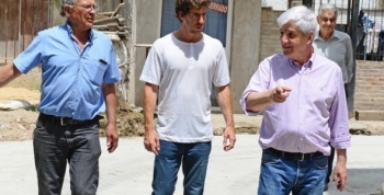 Andreotti visitó las mejoras integrales en el barrio Presidente Perón