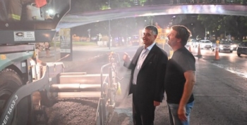 El Gobierno porteño trabaja por las noches en la repavimentación de calles y avenidas