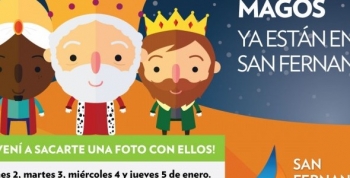 Los Reyes Magos en la Plaza Mitre de San Fernando